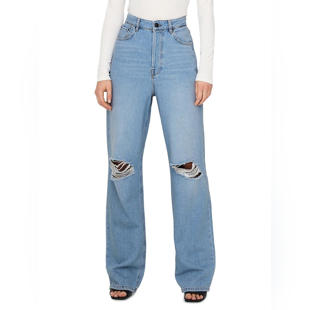 [NEW] High Waist Wide Leg Jeans 27/30